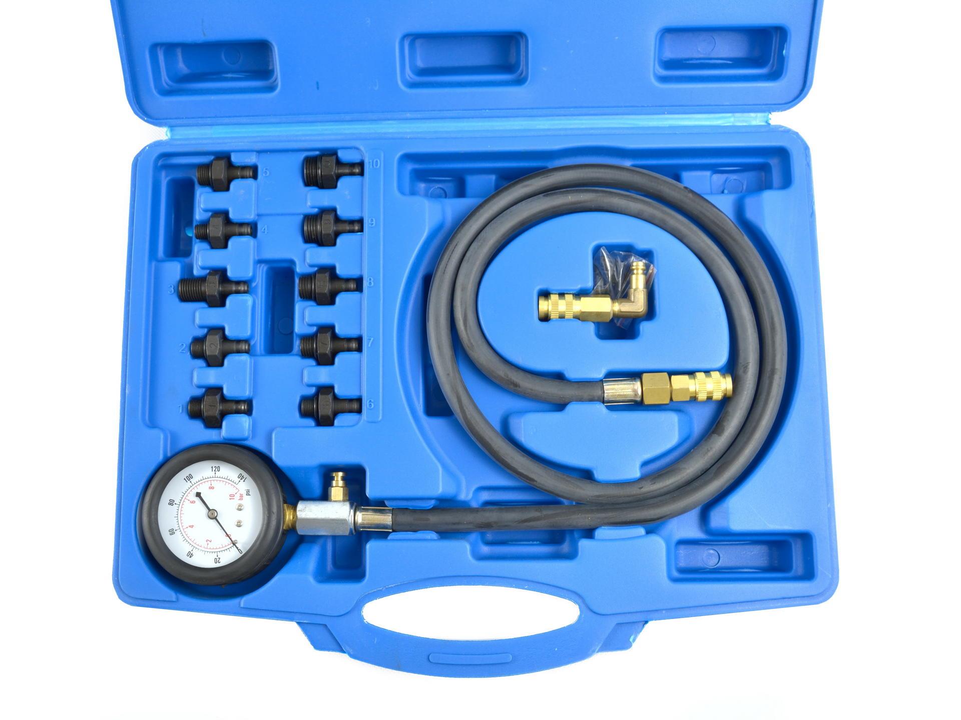 GEKO G02507 Tester měrič tlaku oleje přístroj pro měření tlaku 0-10 bar