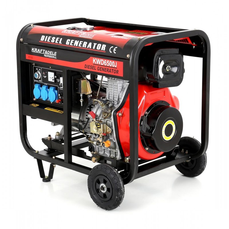 KRAFT&DELE KD122 Elektrocentrála Generátor proudu 6500W DIESEL 12/230V AVR