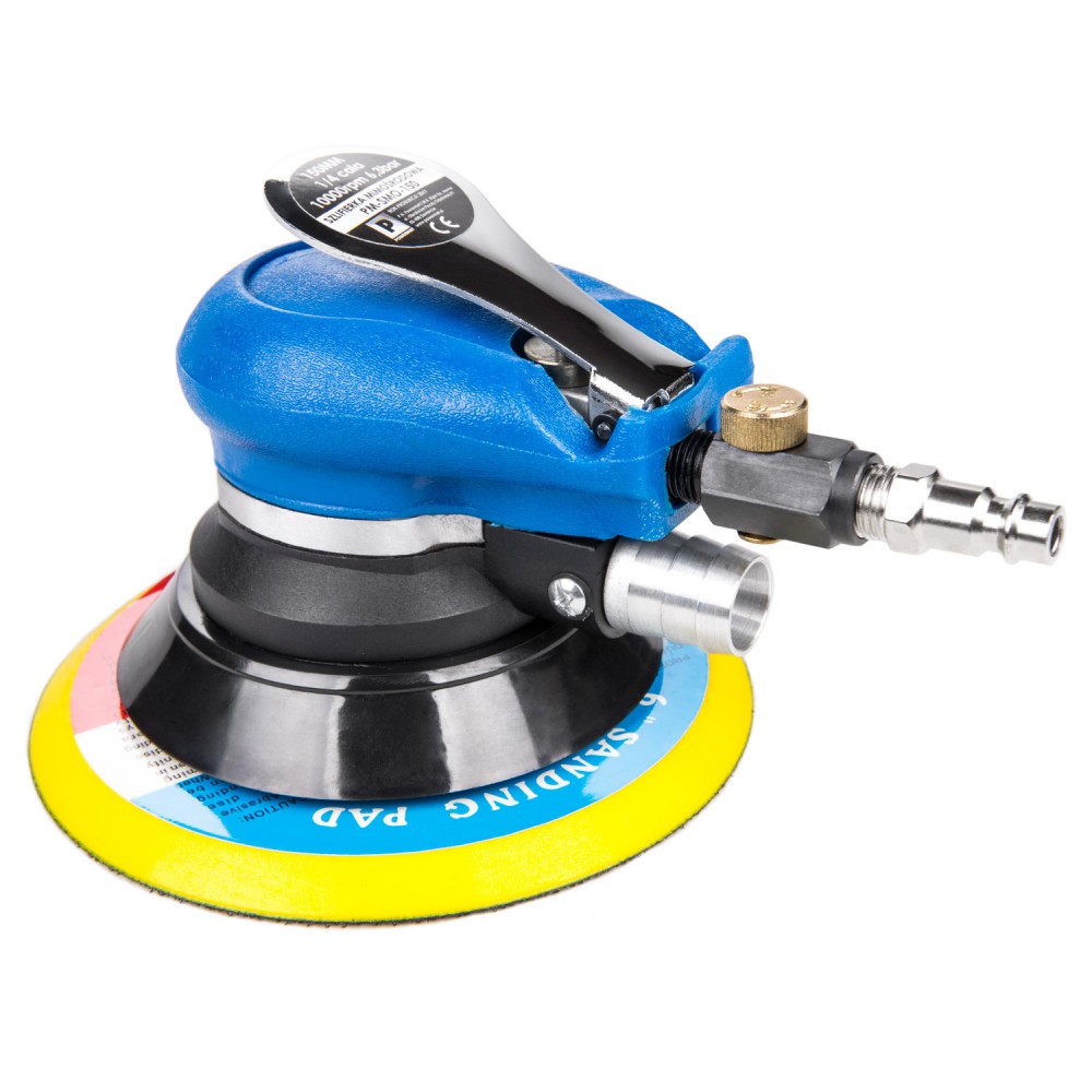 POWERMAT PM-SMO-150P Pneumatická oscilační excentrická bruska 150mm + 12x papír 