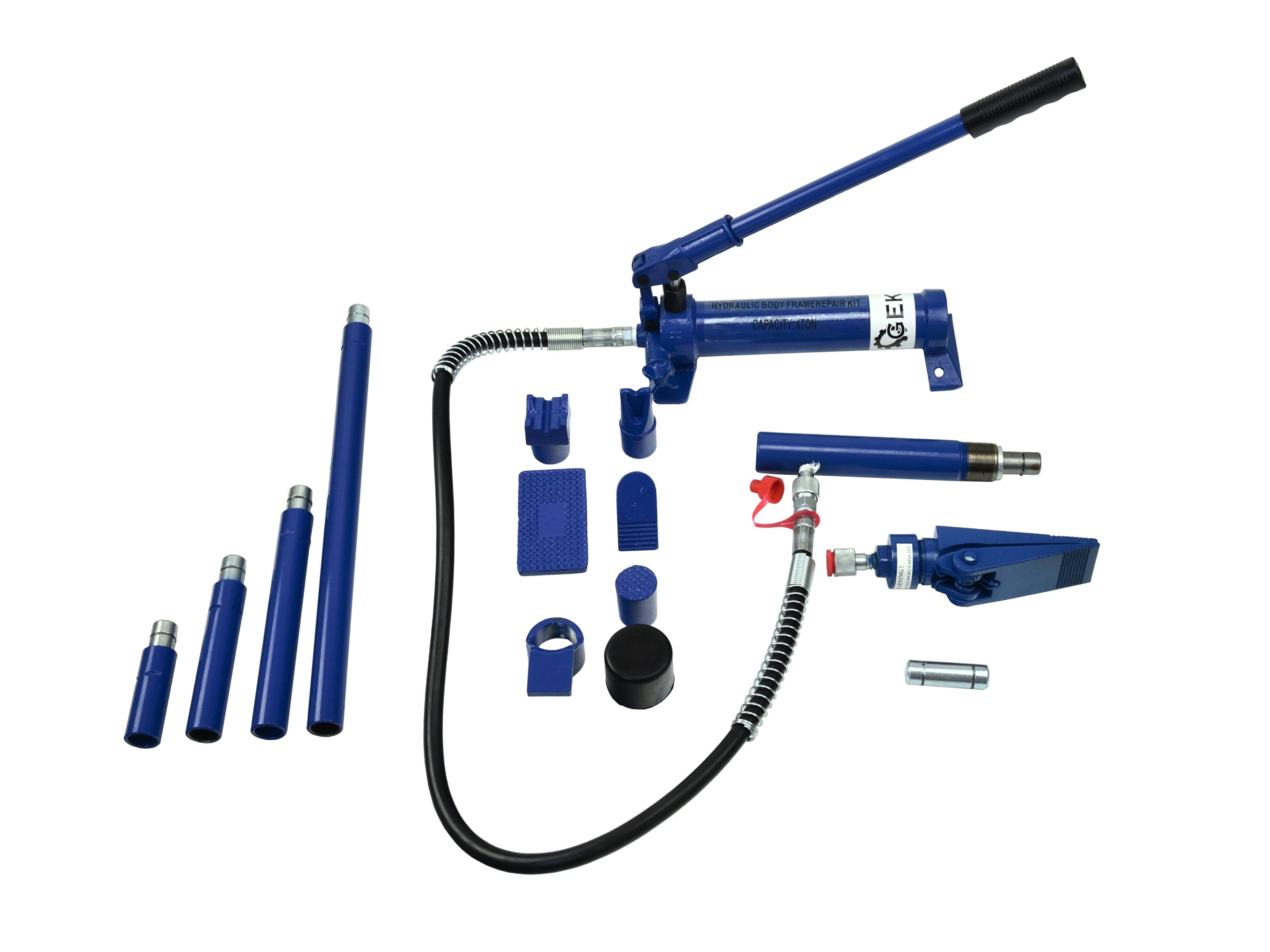 GEKO G02074 Hydraulický rozpínák, rozpínací sada karosářská rozpěra 4T