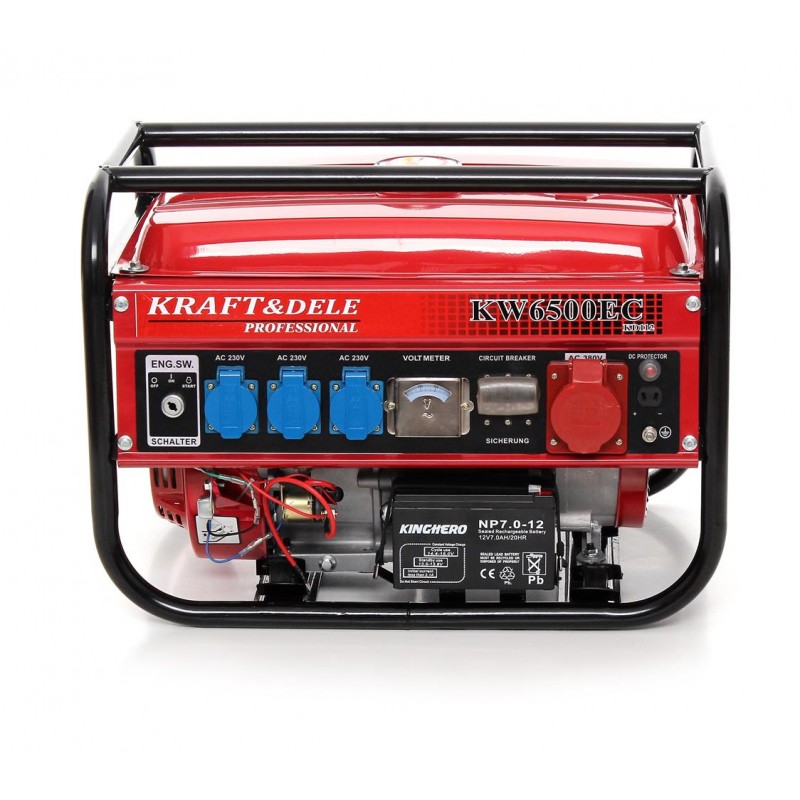 Kraft&Dele KD112 GENERÁTOR PROUDU 2,5kW elektrocentrála 6,5HP + olej