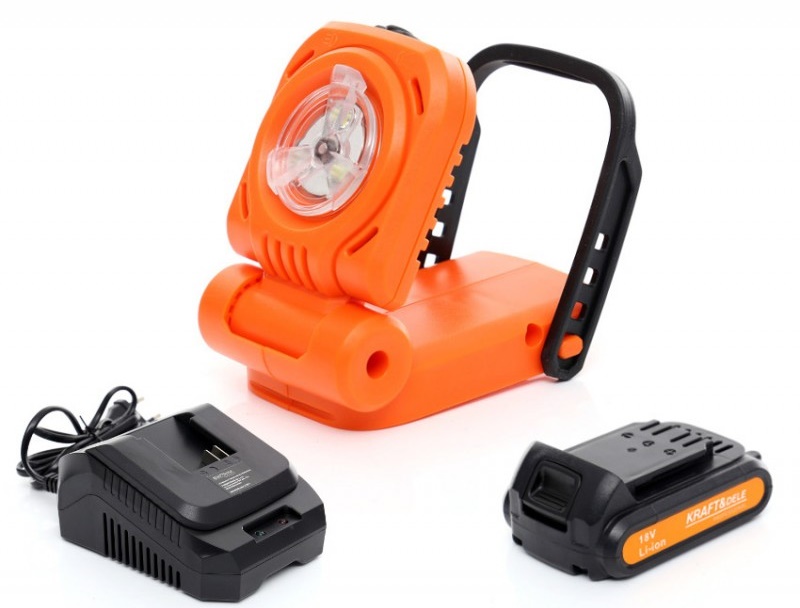 Kraft&Dele KD1755 18V Aku dílenská svítilna, baterka, lampa, světlo X-SERIES LED