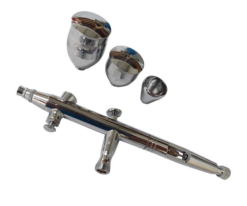 MAGMA TG-186K Airbrush stříkací pistole sada na malování 3 trysky + hadice