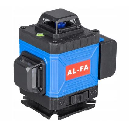 AL-FA ALNL4DG Laserova vodováha křížový laser měřidlo 4D 360 ° stativ