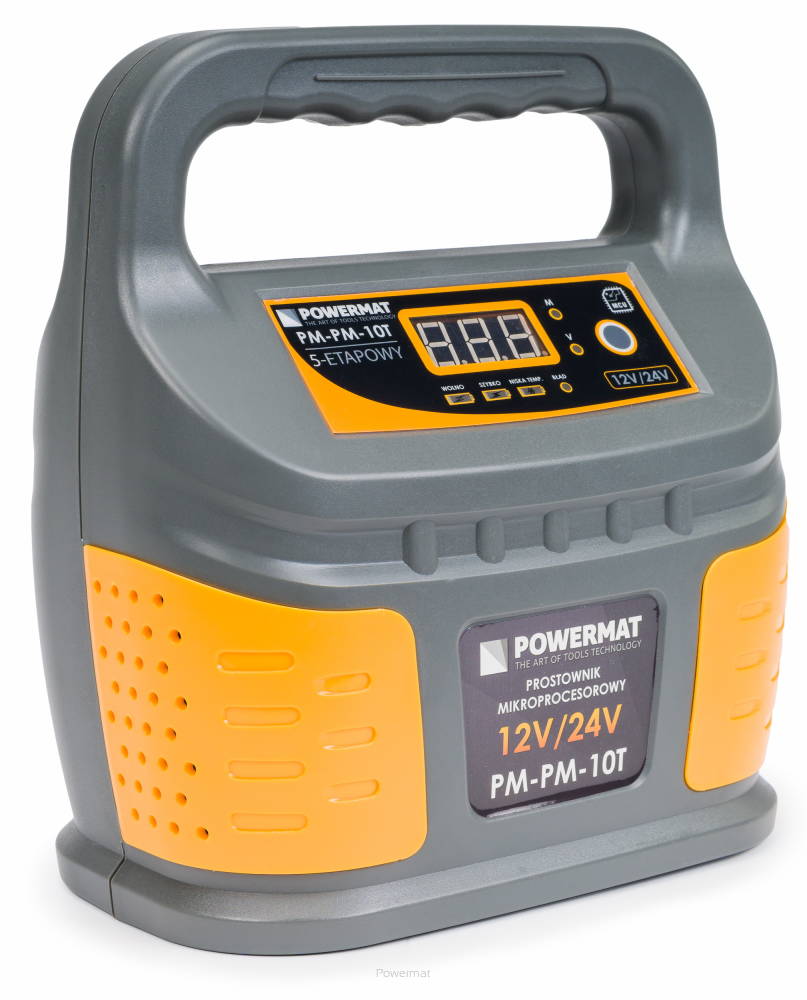 POWERMAT PM-PM-10T Autonabíječka mikroprocesorová na batérií 230V 12V/24V