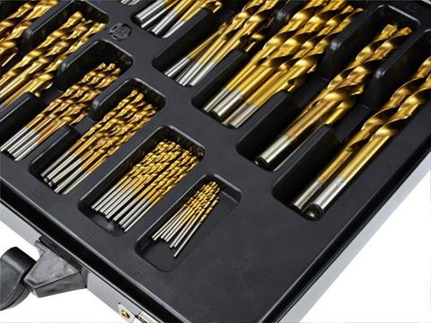 GEKO K00066 Vrtáky titanové HSS 1,0-10mm 170ks Sada vrtáků na kov KELTIN