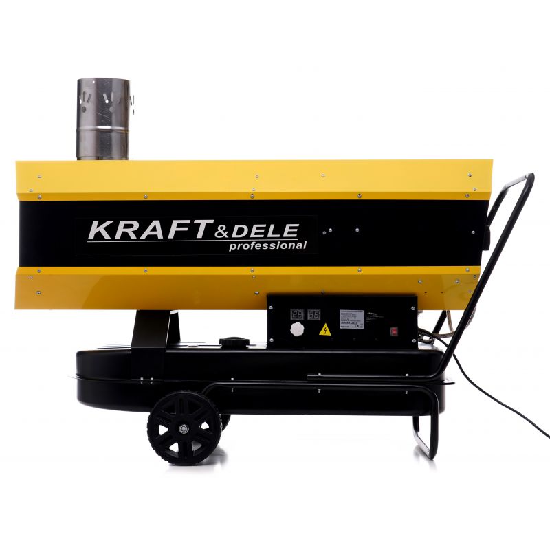 KRAFT&DELE KD11717 Naftový ohřívač Topidlo s komínem 65kW digitální termostat