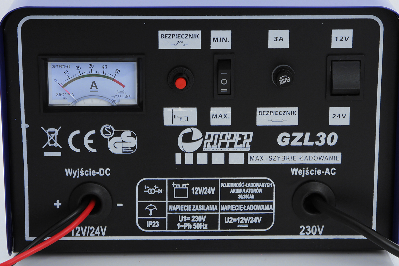 MAR-POL M82506R Autonabíječka, startovaní GZL -30 12V/24V 230V