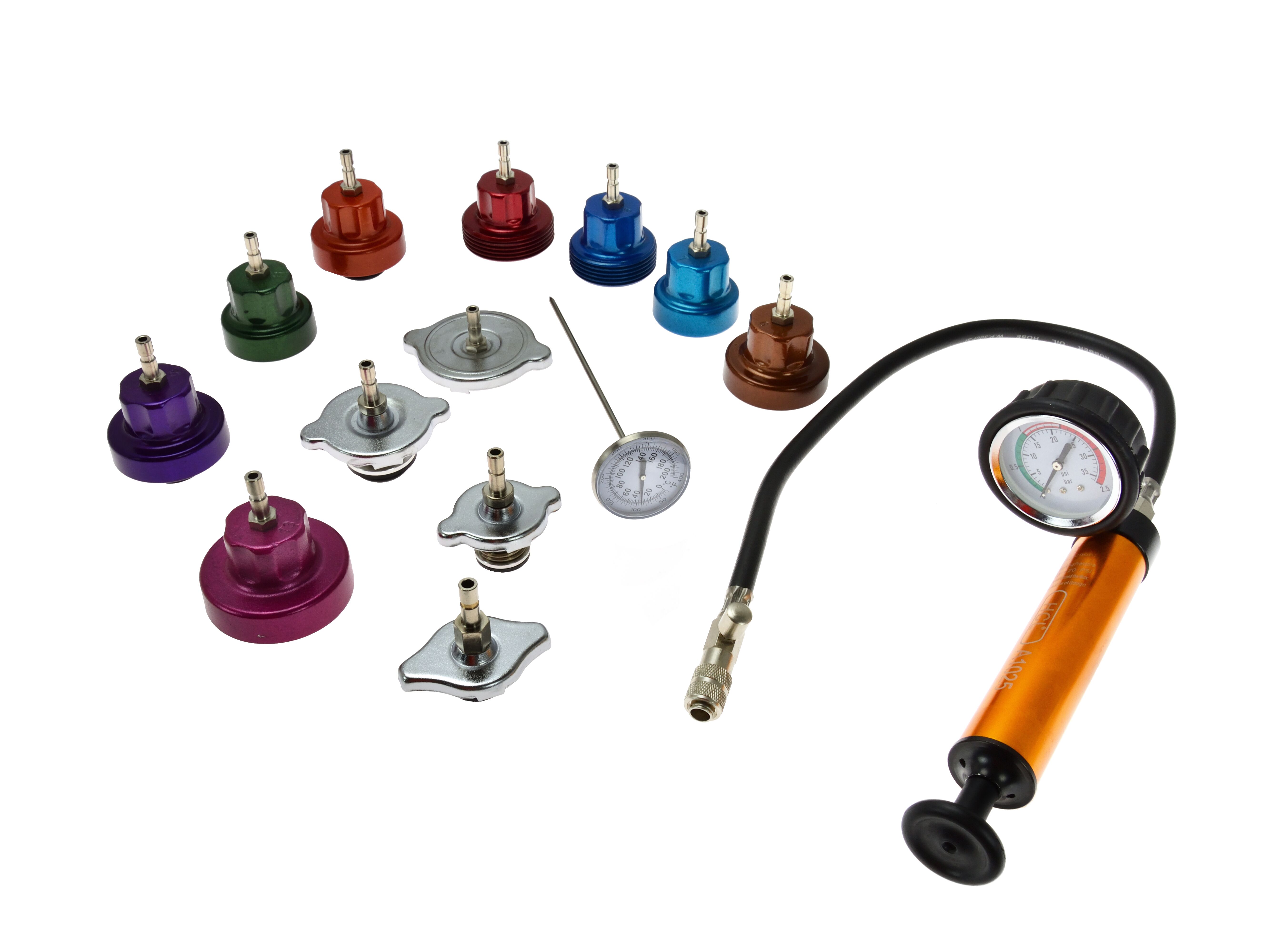 Geko G02660 Tester měřič pro měření tlaku a teploty chladiče
