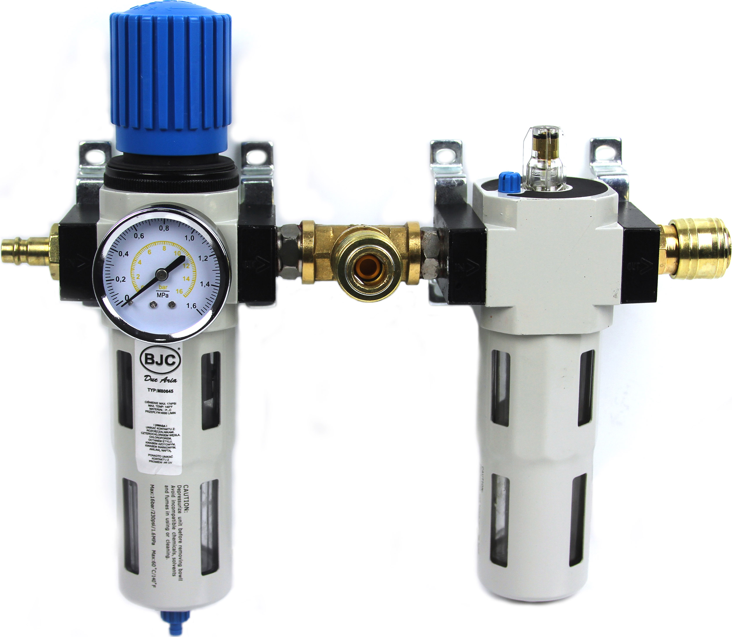 MAR-POL M80645 Vzduchový regulátor, filtr, maznice/přimazávač, odlučovač 1/2"