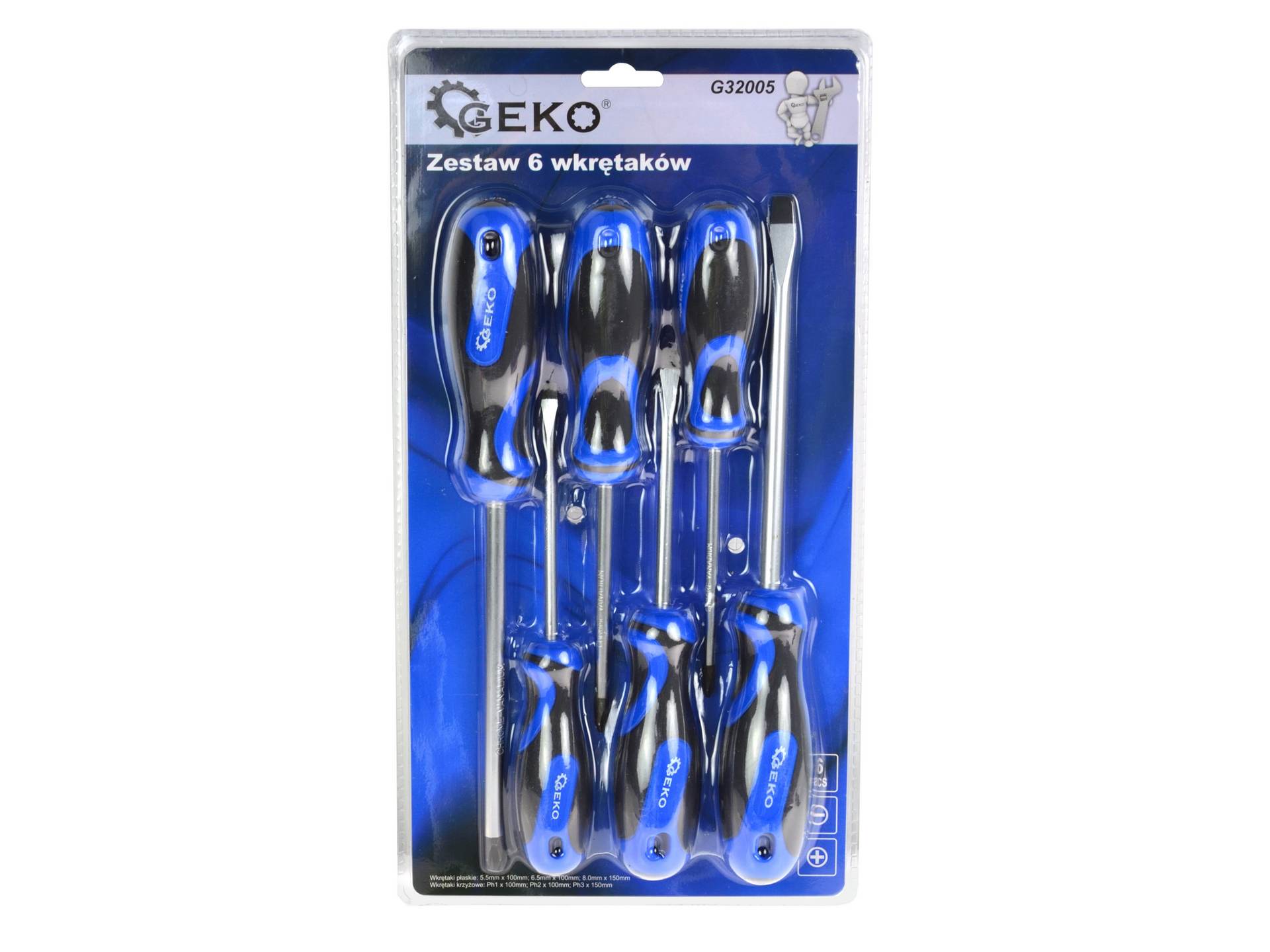 Geko G32005 Šroubováky Sada 6 kusů šroubováků
