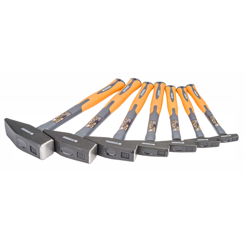 POWERMAT PM-MSL-Z7T Zámečnické kladiva SADA 7KS 28-40cm gumová rukojeť