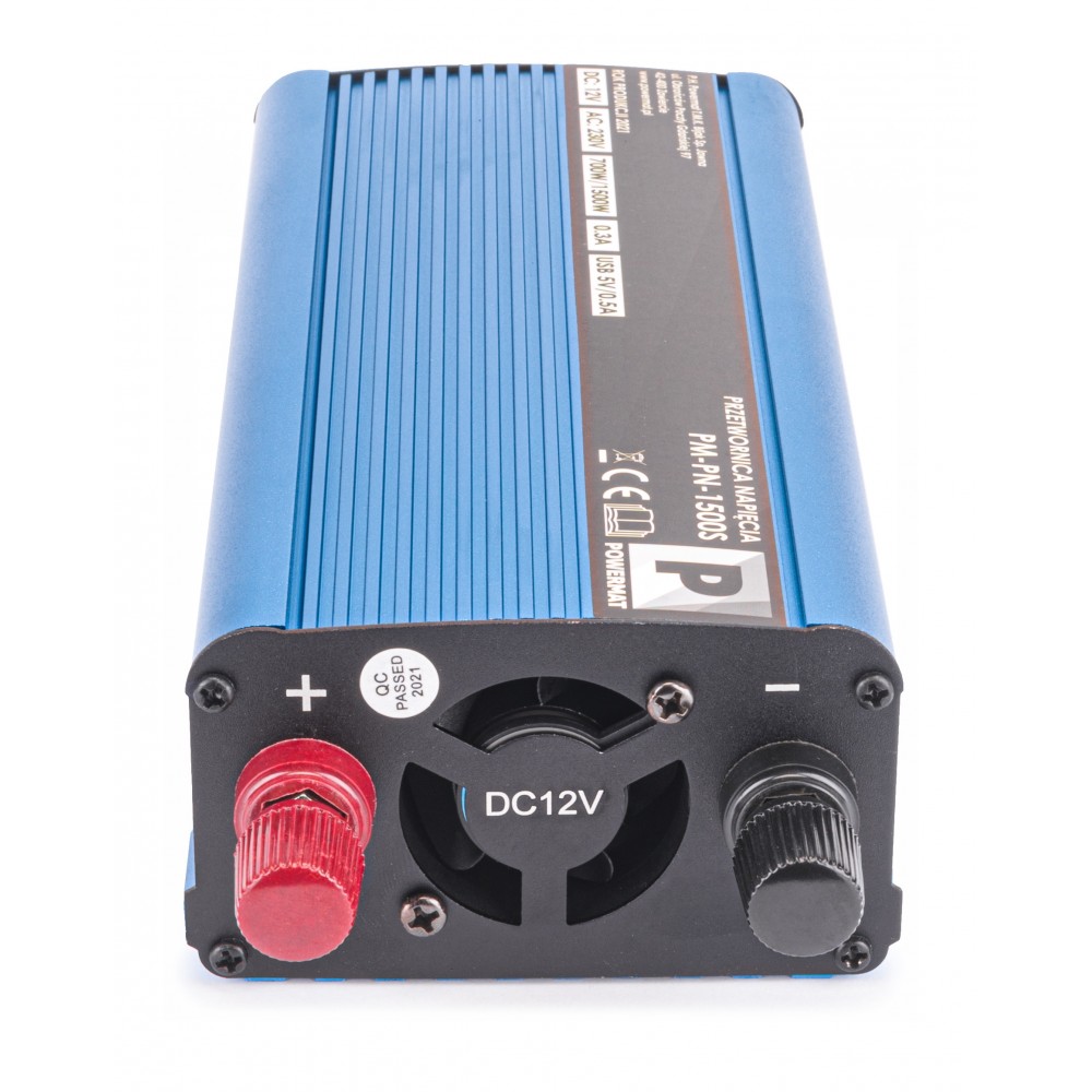 POWERMAT PM-PN-1500S Měnič napětí pro vozidla, auta 12V 1500W