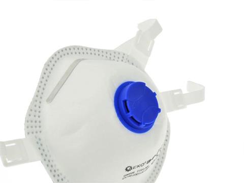 Geko G90008 OCHRANNÁ MASKA proti prachu ventil FFP3 respirátor rouška 15ks