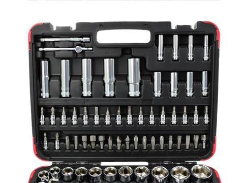 GEKO T00102 Gola sada 108ks 1/4" 1/2" klíče, nástrčné hlavice, bity, ráčna