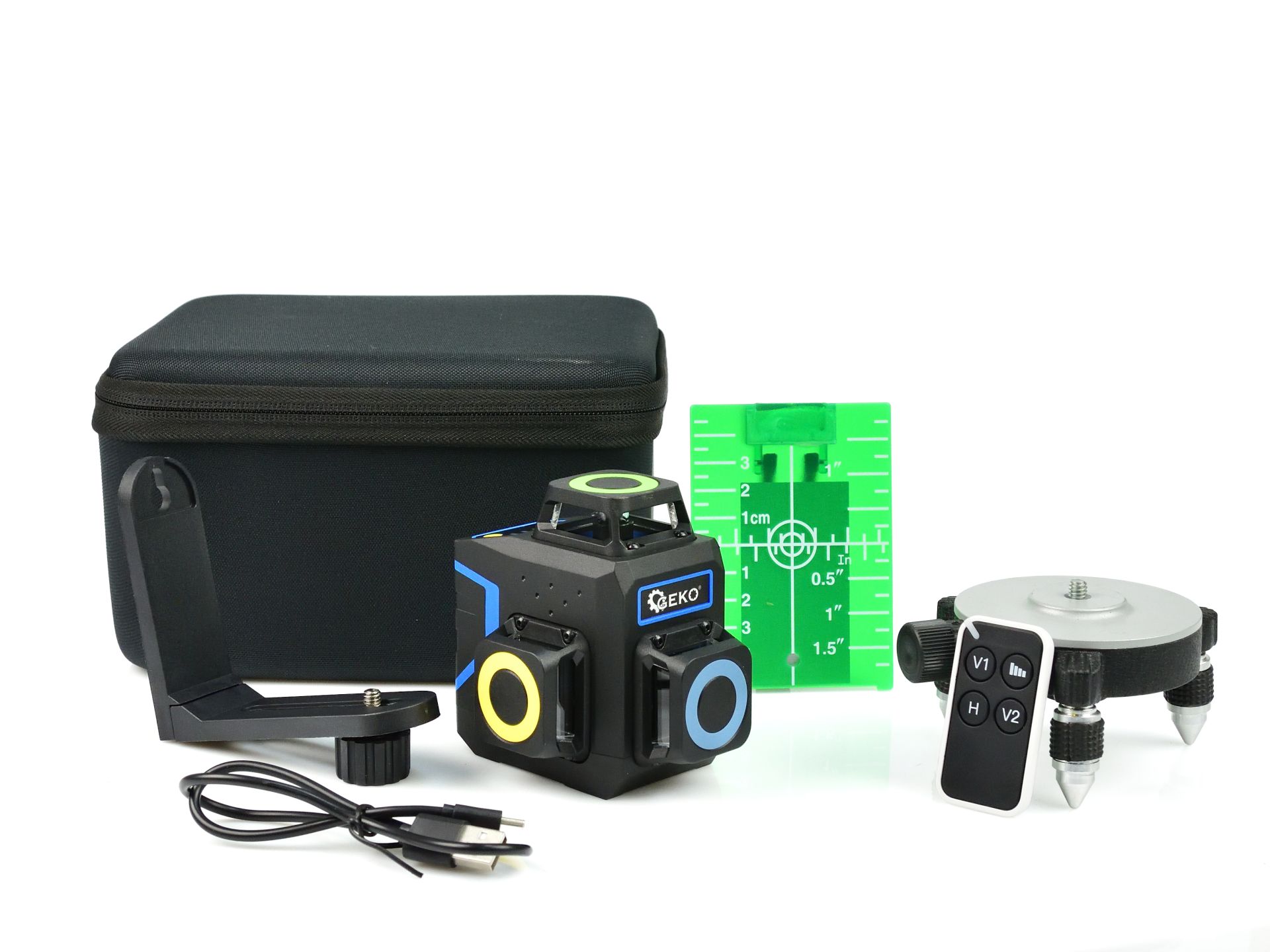 GEKO G03308 Laserová vodováha křížový laser měřidlo 3D 360°