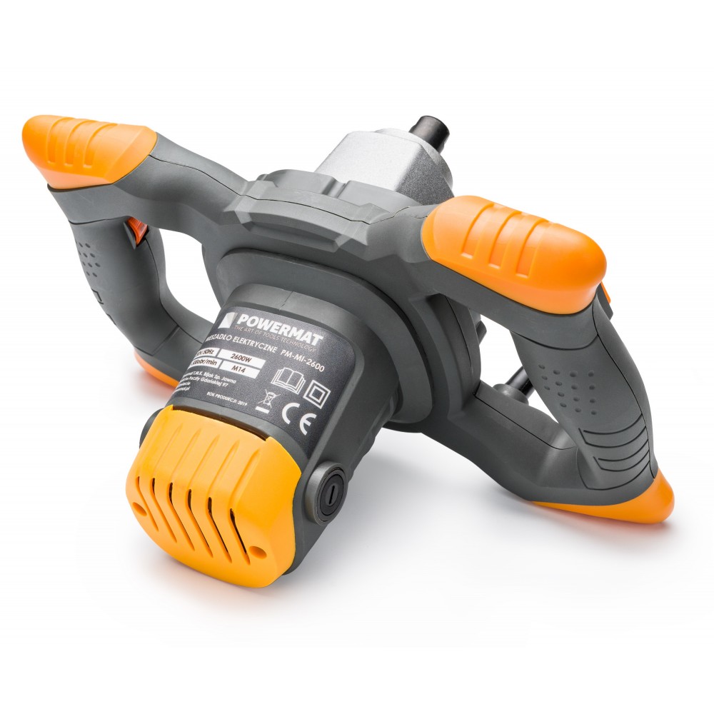 POWERMAT PM-MI-2600 ELEKTRICKÉ MÍCHADLO stavebních směsí 2600W míchací koště