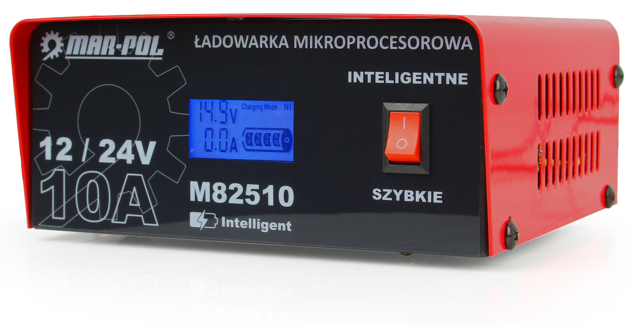 MAR-POL M82510 Autonabíječka baterií 12V/24V 10A mikroprocesorová