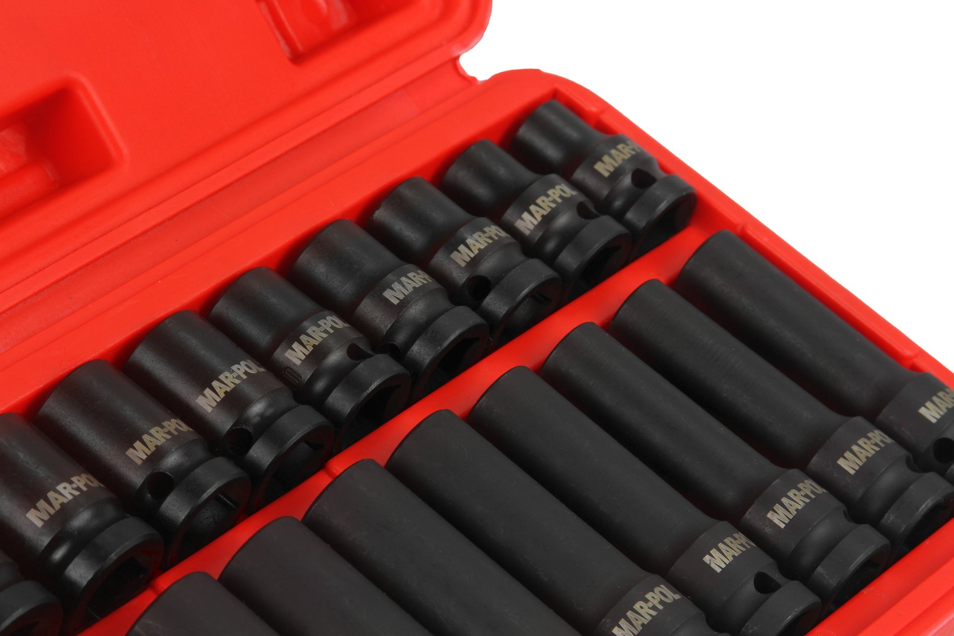 MAR-POL M58259 Nástrčné klíče hlavice 20ks 1/2" 10-19mm