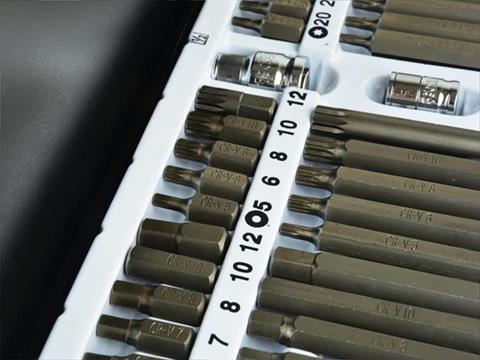 GEKO G10030 Sada klíčů bitů 40ks Torx klíče, bity klíč torxový