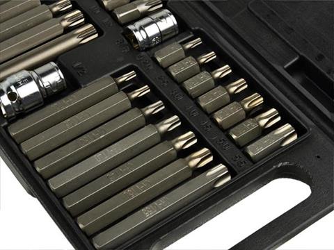 GEKO G10035 Sada klíčů bitů 40ks Torx klíče, bity klíč torxový
