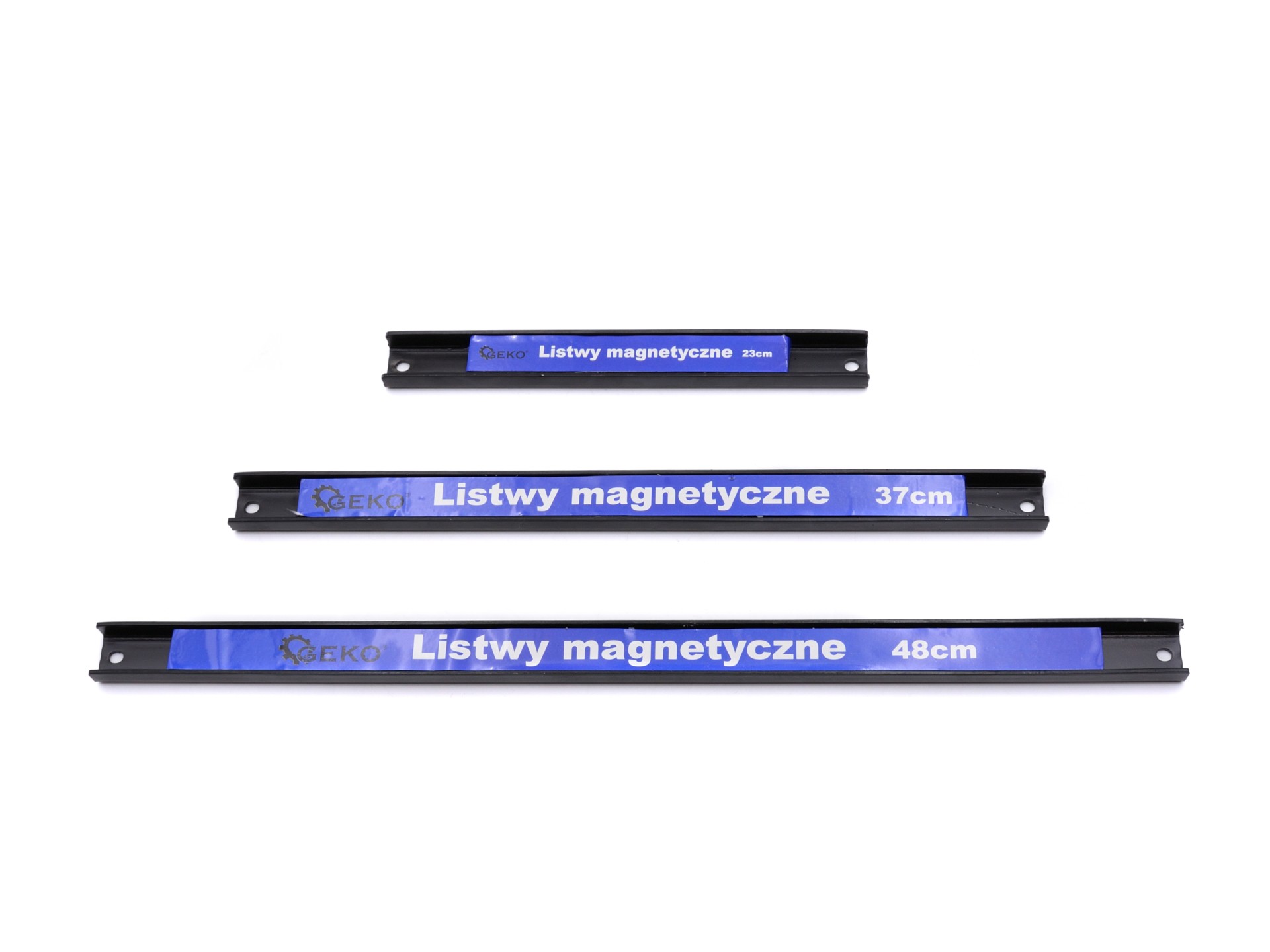 GEKO G73305 Magnetická lišta na nože, nářadí 3ks 480mm 370mm 230mm
