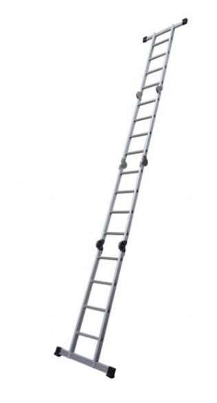 GEKO G02441 Multifunkční kloubový žebřík 4,7m štafle