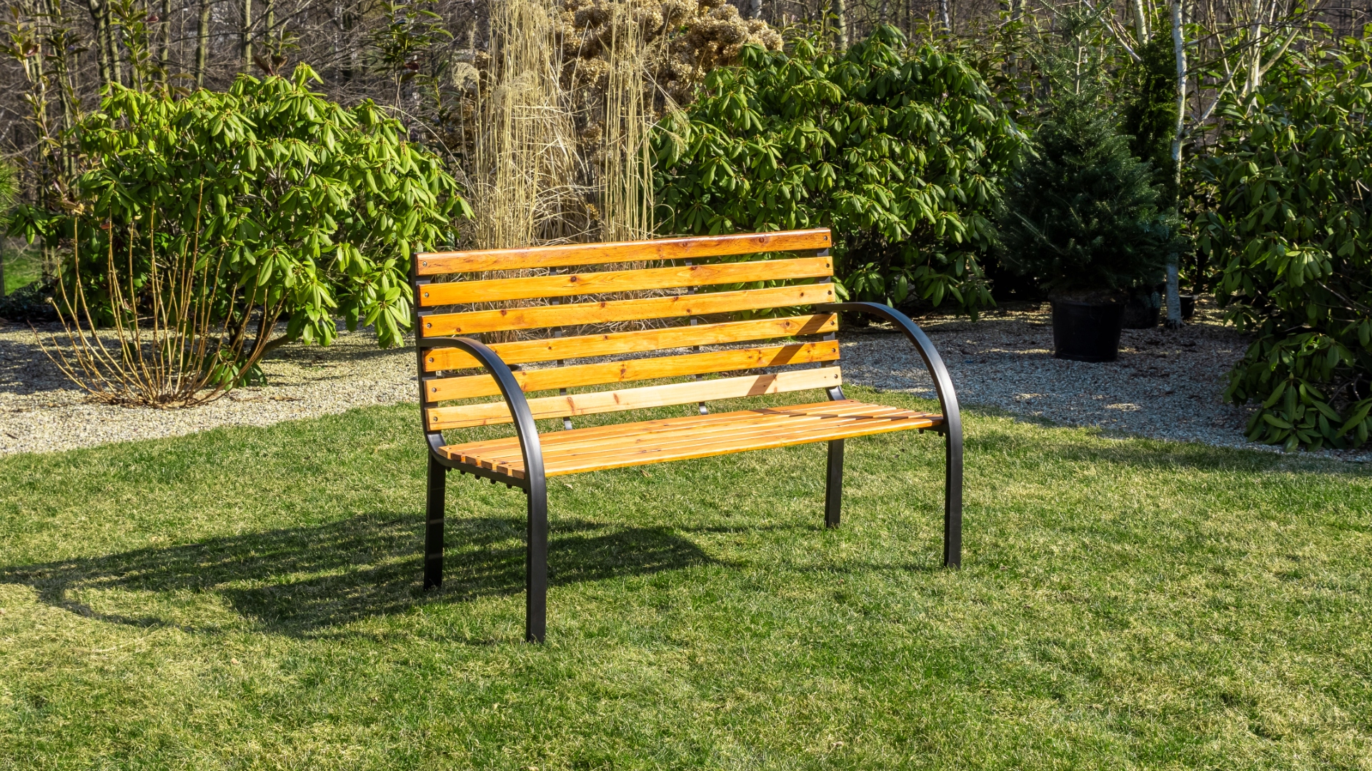 Italform Luca 118x82x60 cm Zahradní venkovní lavička lavice dřevěná