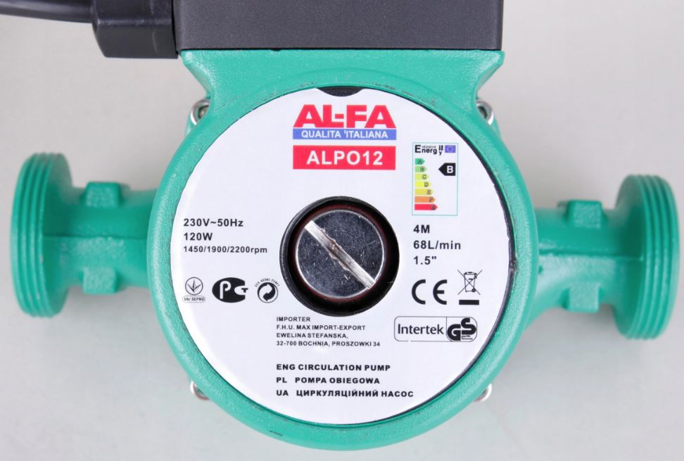 AL-FA ALPO12 Oběhové čerpadlo pro ústřední topení 120W