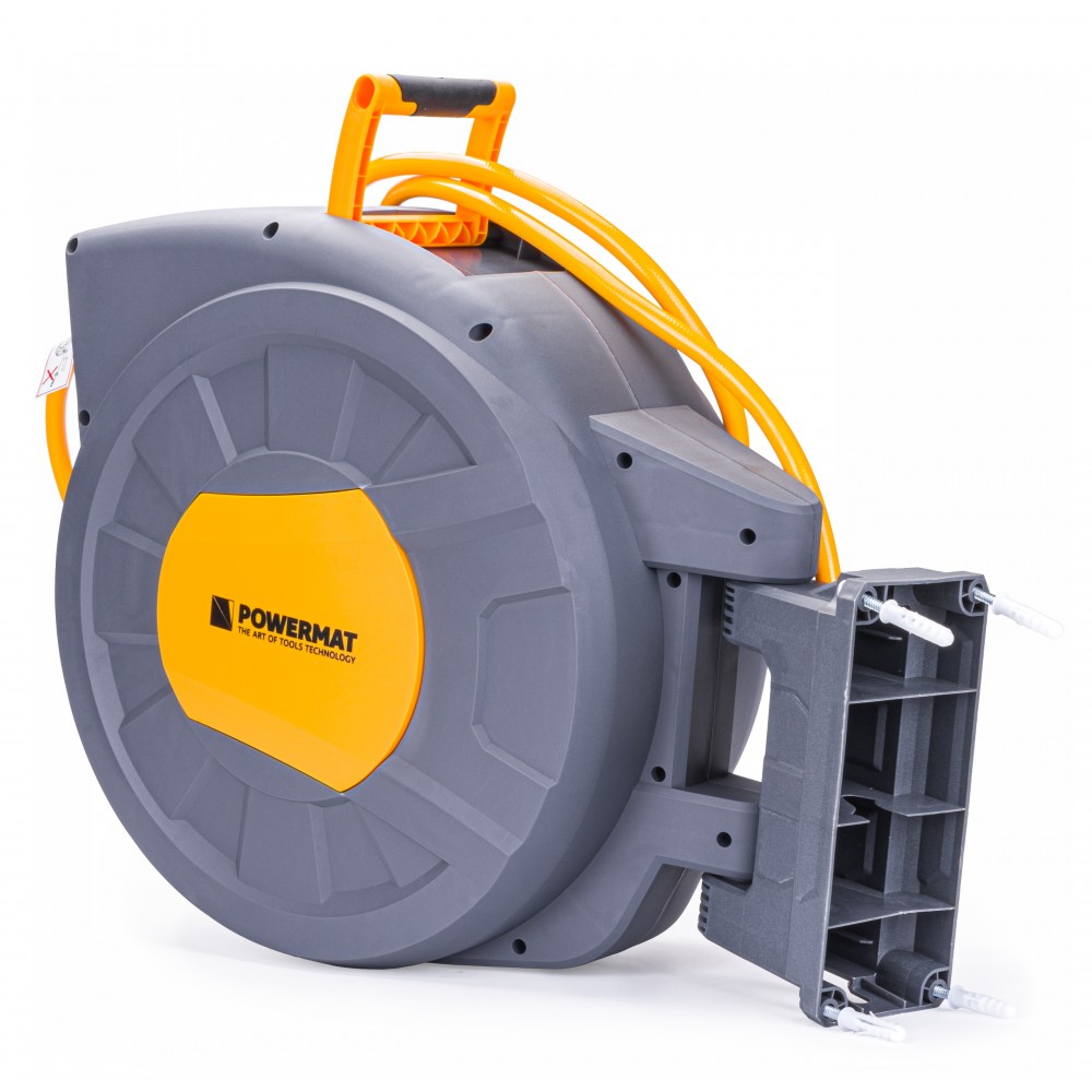POWERMAT PM-ABNW-35M Samonavijácí buben se zahradní hadicí 35 m 1/2"