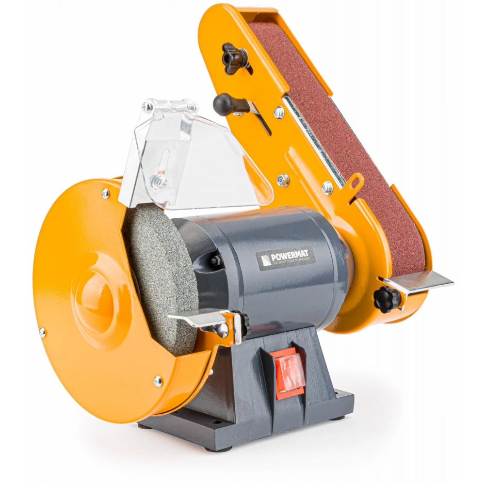 POWERMAT PM-SS-1850M-2W1 1850W Elektrická stolní bruska pasová kotoučová