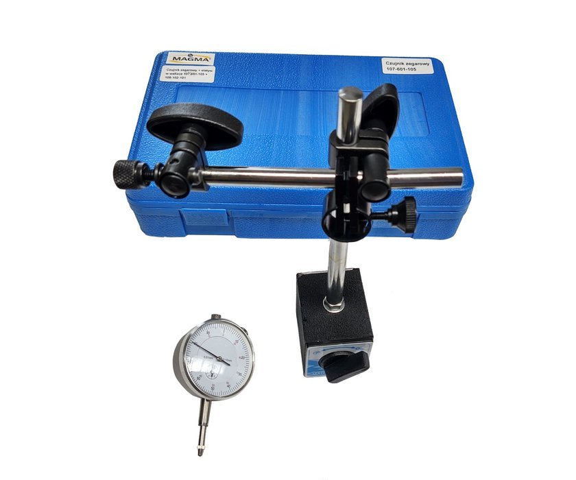 MAGMA Číselníkový úchylkoměr magnetický stativ 60kg sada