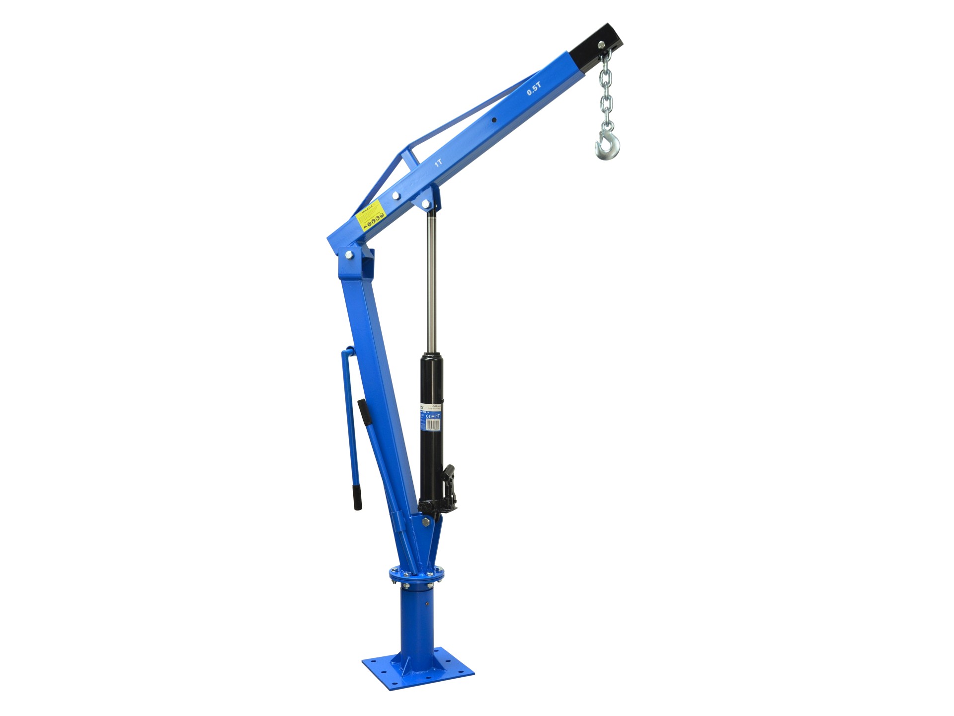 GEKO G02105 Dílenský jeřáb hydraulický zvedák 1T otočný skládací