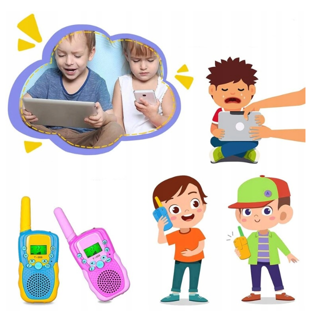 Walkie talkie vysílačky pro děti 3ks do 3km