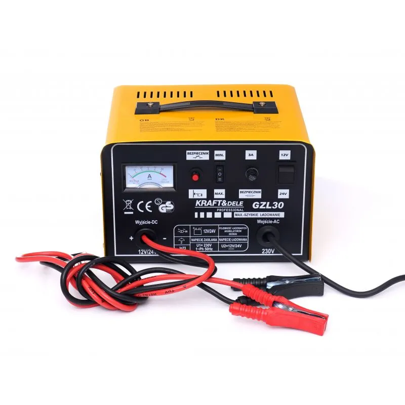 KRAFT&DELE KD1923 Autonabíječka nabíječka autobatérií akumulátorů 12V/24V 30A 90-250Ah