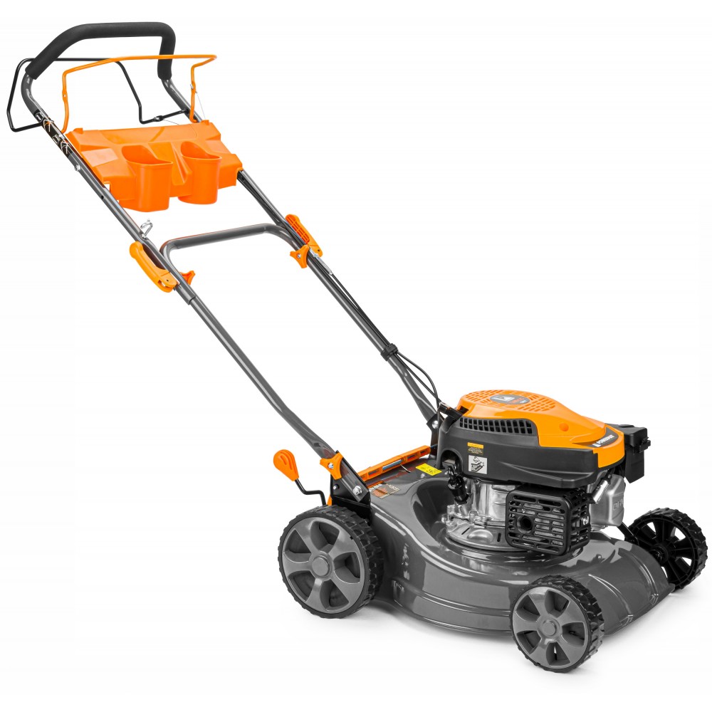 Powermat PM-KSS-5S 3700W Motorová sekačka benzínová na trávu, 4 taktní 5HP s pojezdem