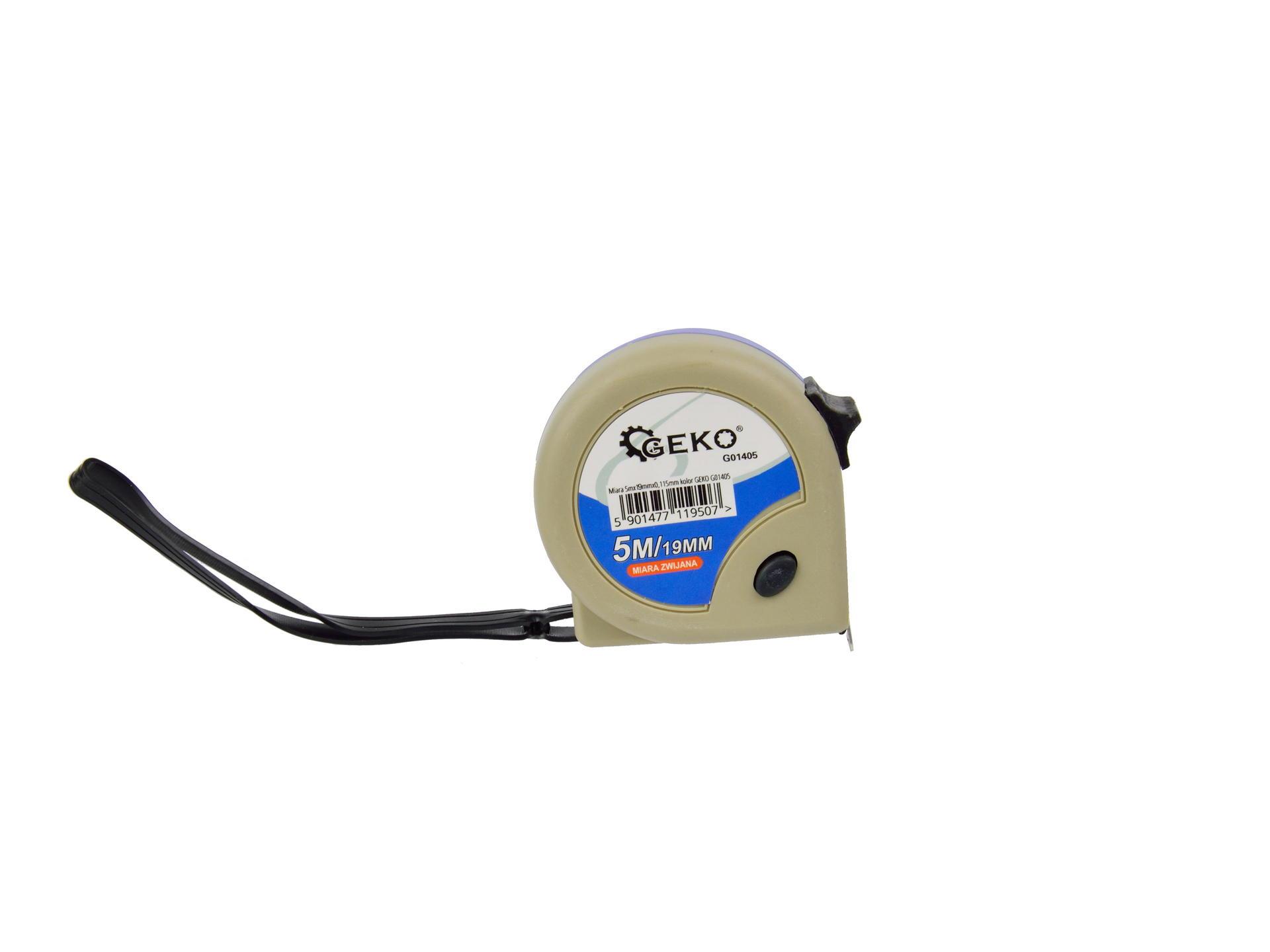 GEKO G01405 Svinovací metr měřidlo 5m x 16mm