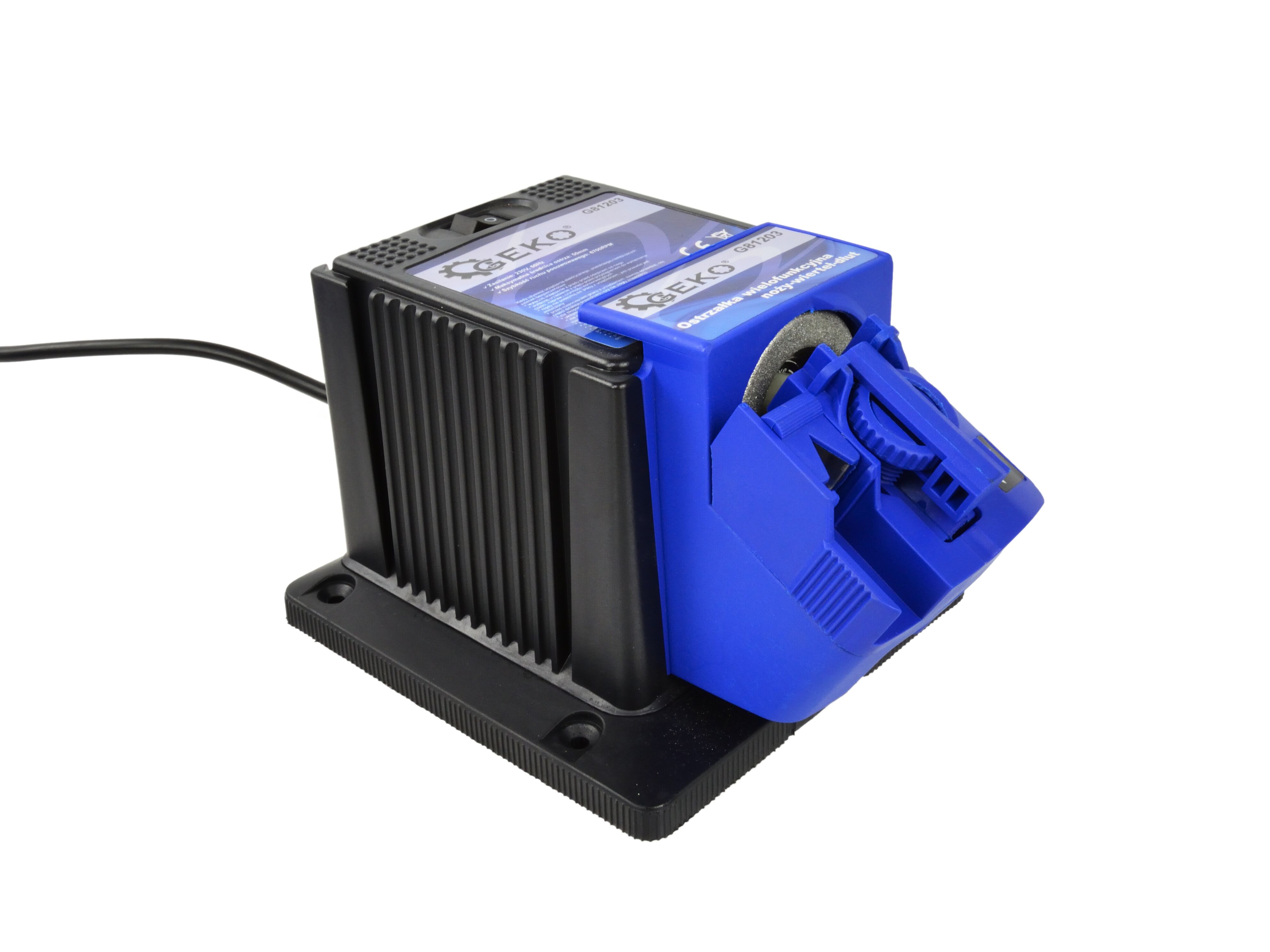 GEKO G81203 Multifunkční elektrická bruska ostřička na nože vrtáky dláta 3v1