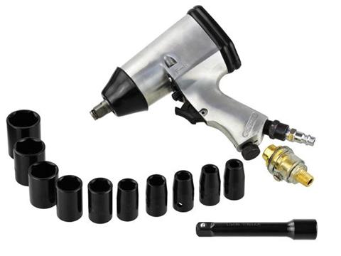 GEKO G00580 Pneumatický utahovák 1/2" + nástrčné hlavice, klíč HOBBY klíče