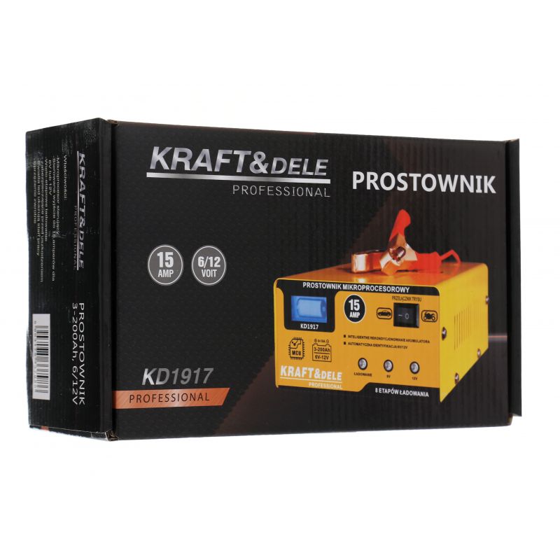 KRAFT&DELE KD1917 Nabíjačka mikroprocesorová 15Amp 6/12V autonabíječka batérií