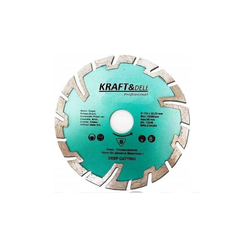 KRAFT&DELE KD928 Diamantový kotouč segmentový 125x10x22,23mm
