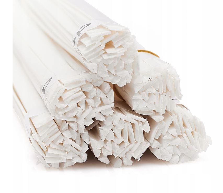 PP 300G Plastové profily tyčinky pro svařování plastů pojivo bílé