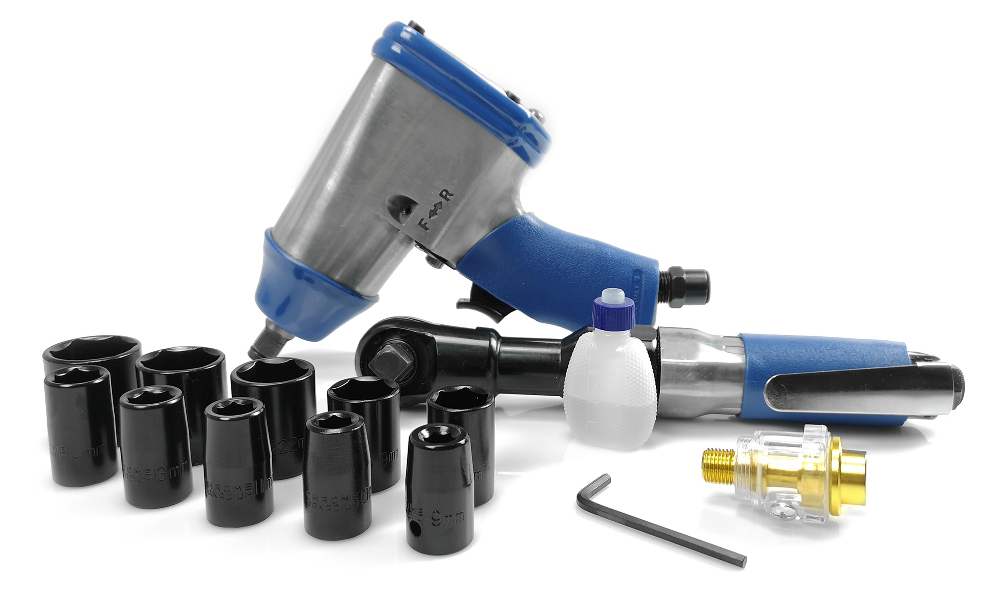 MAR-POL M80550 PNEUMATICKÝ PŘÍKLEPOVÝ KLÍČ UTAHOVÁK + RAČNA 1/2" 310 Nm