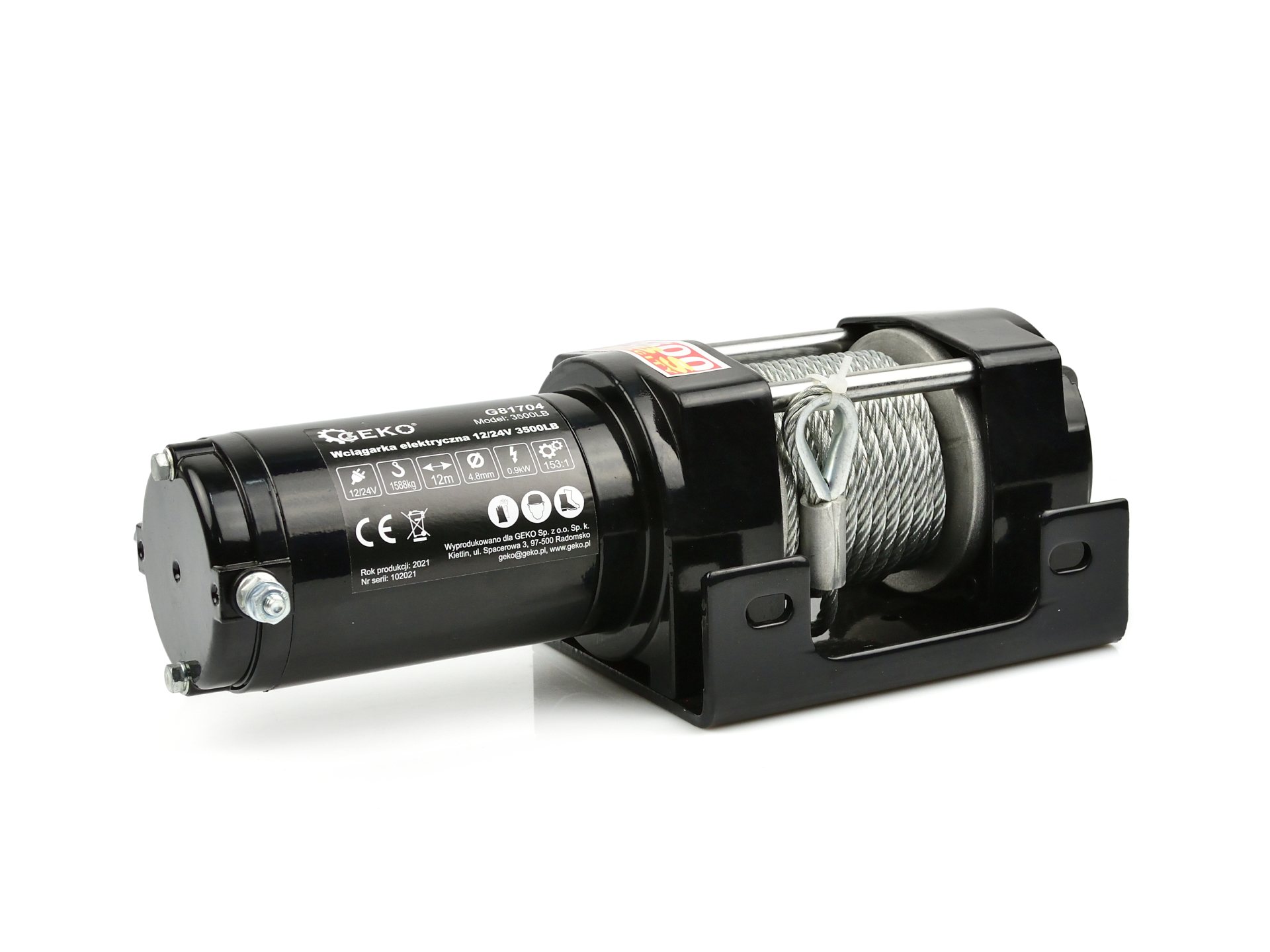 GEKO G81704 LANOVÝ ELEKTRICKÝ NAVIJÁK kladkostroj ZVEDÁK 12V 1588kg