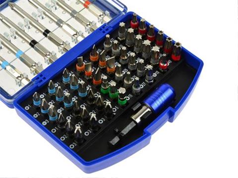 GEKO G30061 Sada bitů 56ks pro šroubovák CRV + magnetický držák 65mm