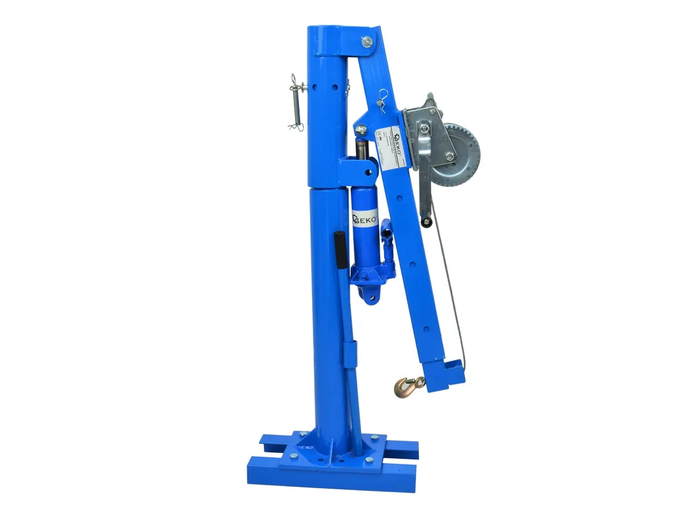 GEKO G02085 Dílenský hydraulický jeřáb zvedák kladkostroj s navijákem 450kg