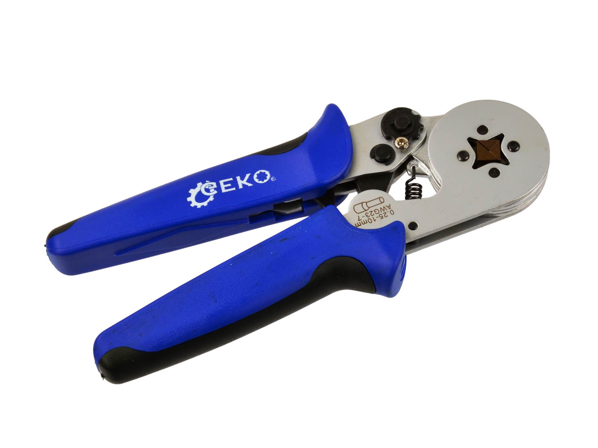 GEKO G01772 Krimpovací kleště pro konektory objímky svorky 0,25-10mm2