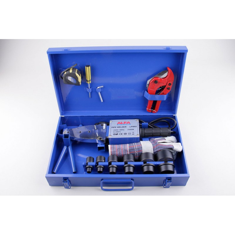 MAX LPW02 2720W AL-FA Polyfúzní svářečka plastových trubek 0-300°C