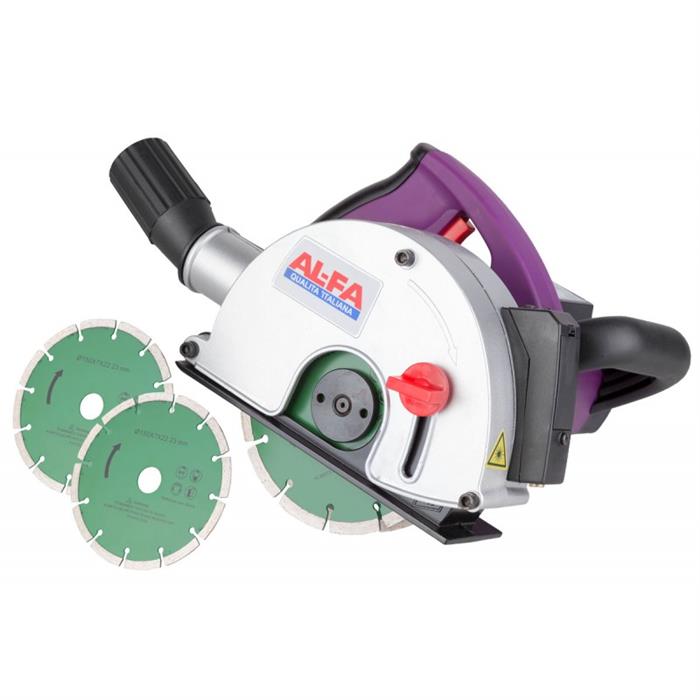 AL-FA ALBR31 Drážkovací fréza, frézka, řezačka 3100W 2 kotouče 150mm 