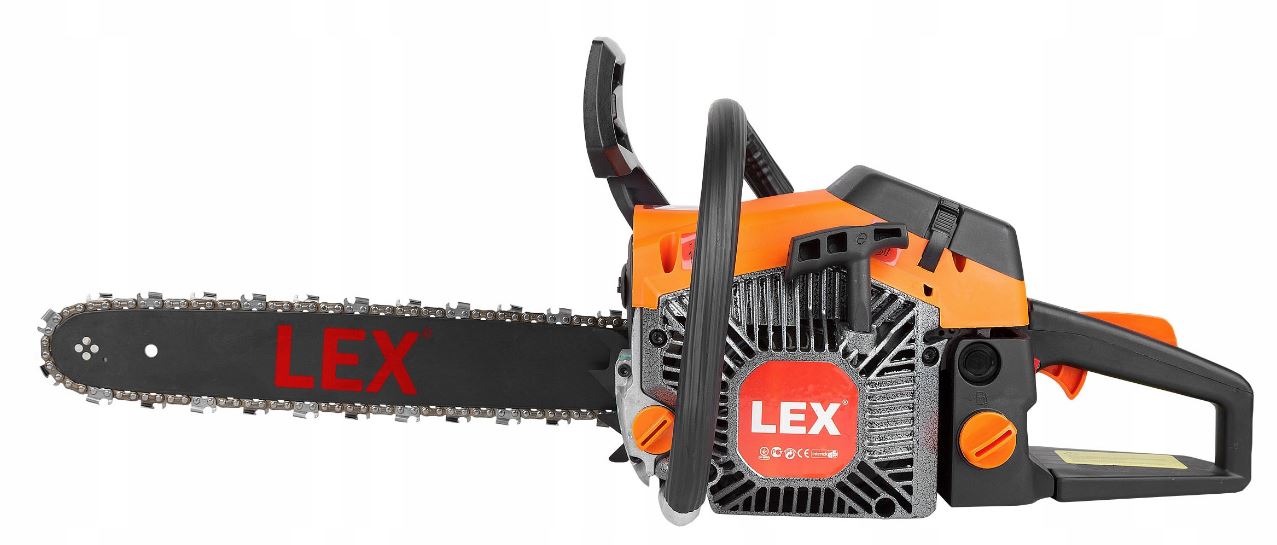 LEX LXGCS50 / LXGCS60 Motorová řetězová pila LEX, 2 lišty+ 2 řetězy 4500 W / 6,5 HP